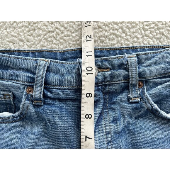 Old Navy Womens High Rise Curvy O.G. Straight Denim Cotton Blend Blue Jeans 10 - Picture 8 of 10